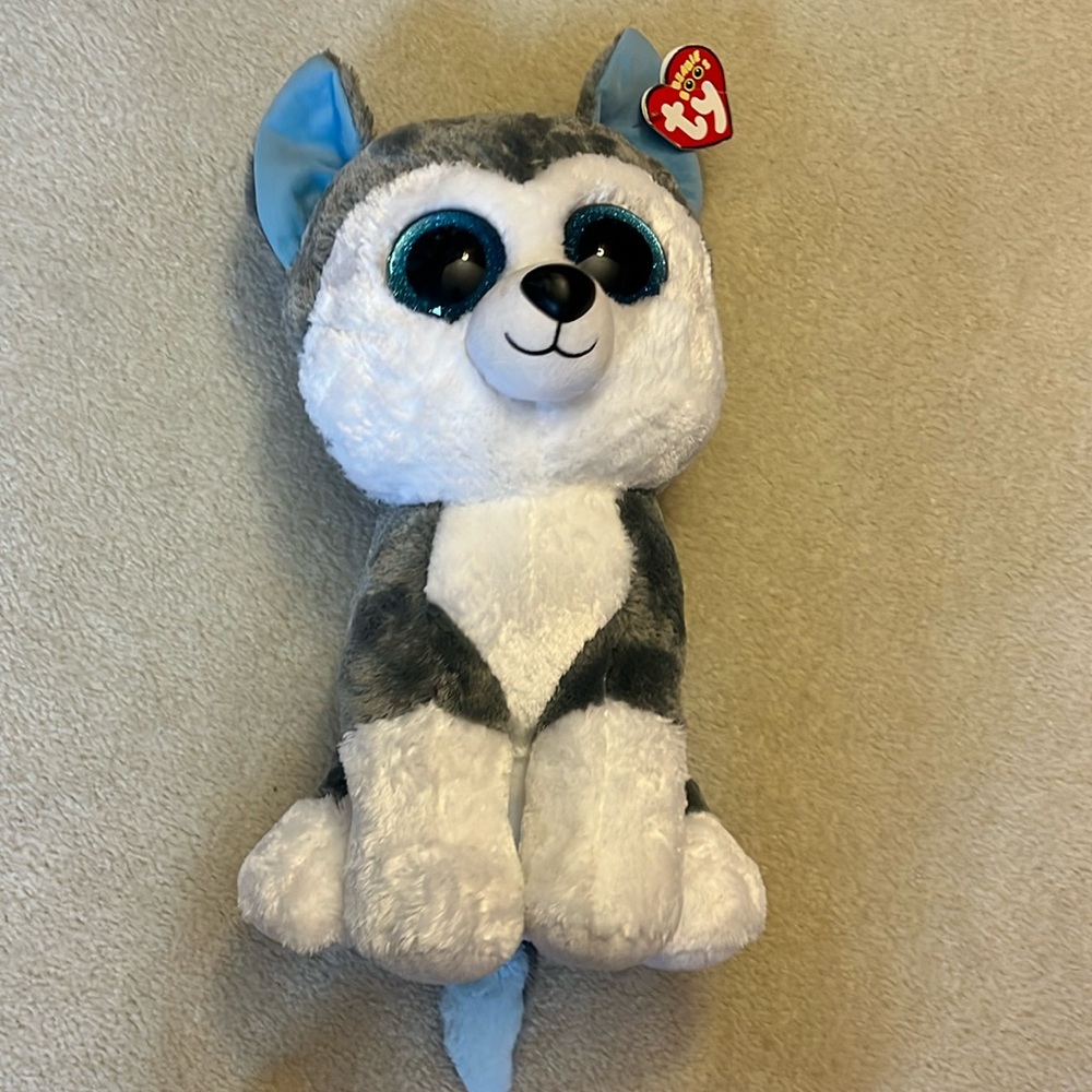 Large 18 inch Slush Husky Beanie Boo